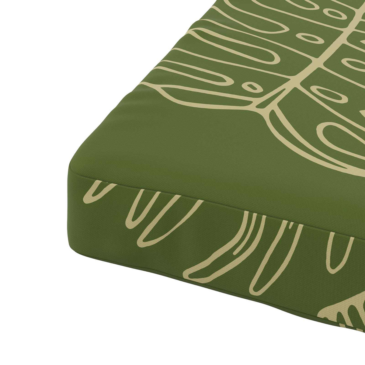 Seat Cushions SOEST 4 pcs 100% Polyester Leaf Design