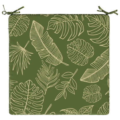 Seat Cushions SOEST 4 pcs 100% Polyester Leaf Design