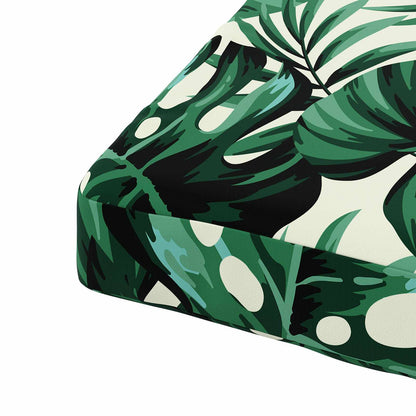 Seat Cushions SOEST 4 pcs 100% Polyester Leaf Pattern