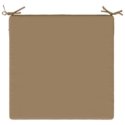 Seat Cushions SOEST 4 pcs 100% Polyester Taupe 80 x 80 x 3 cm