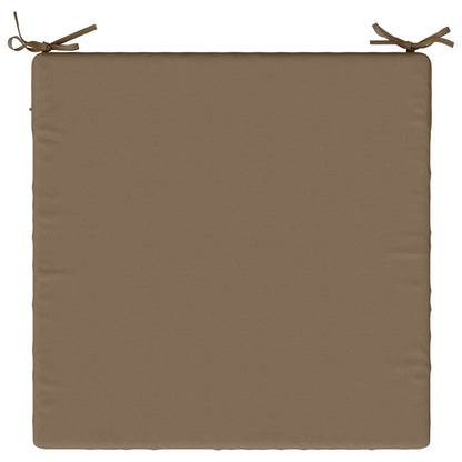 Seat Cushions SOEST 4 pcs 100% Polyester Taupe 80 x 80 x 5 cm