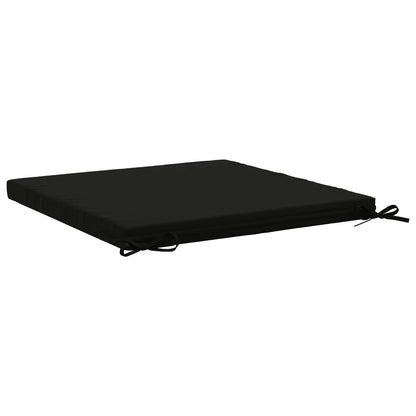 Seat Cushions SOEST 4 pcs 100% Polyester Black 80 x 80 x 5 cm