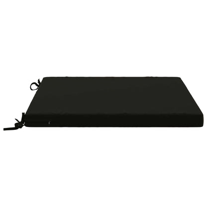 Seat Cushions SOEST 4 pcs 100% Polyester Black 80 x 80 x 5 cm