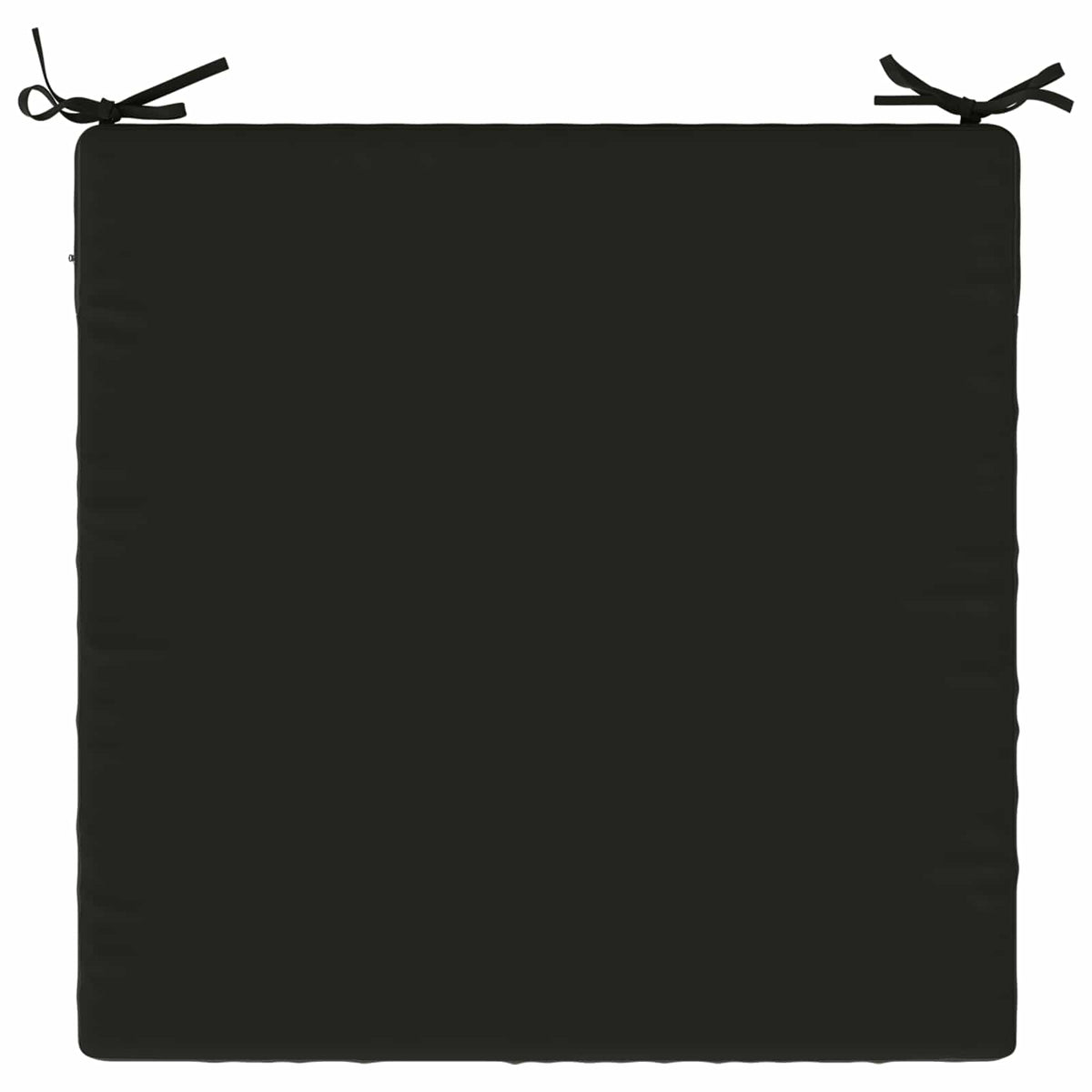 Seat Cushions SOEST 4 pcs 100% Polyester Black 80 x 80 x 5 cm