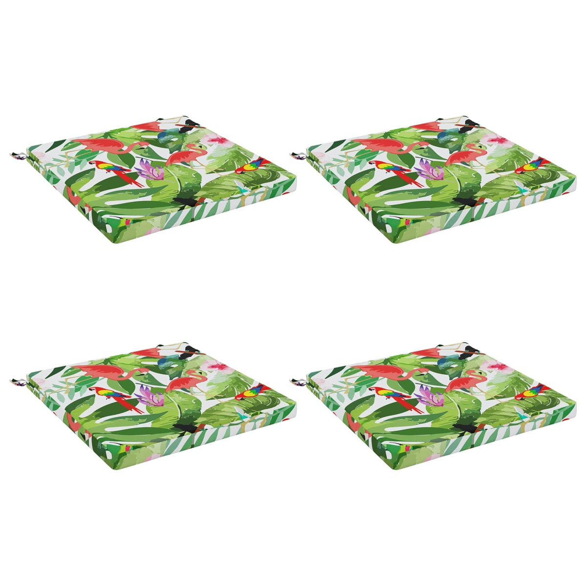 Seat Cushions SOEST 4 pcs 100% Polyester Multicolour
