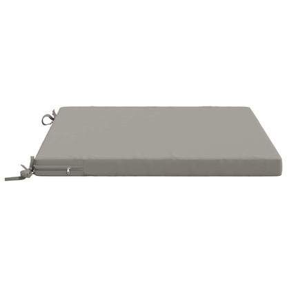 Seat Cushions SOEST 4 pcs 100% Polyester Grey 80 x 80 x 5 cm