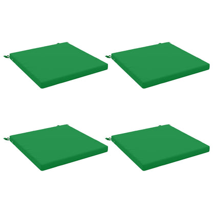 Seat Cushions SOEST 4 pcs 100% Polyester Green 80 x 80 x 5 cm