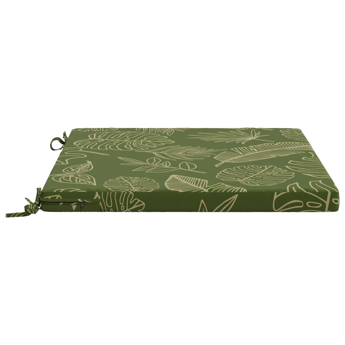 Seat Cushions SOEST 4 pcs 100% Polyester Leaf Design