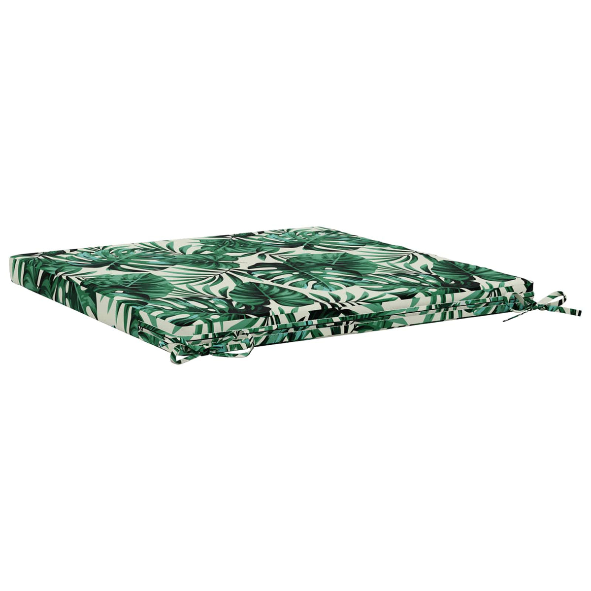 Seat Cushions SOEST 4 pcs 100% Polyester Leaf Pattern