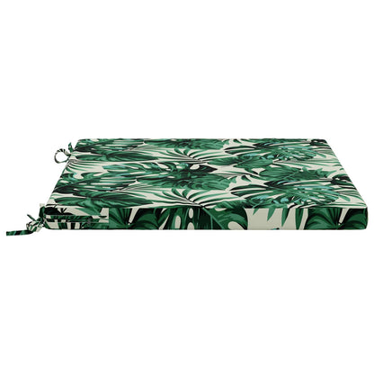 Seat Cushions SOEST 4 pcs 100% Polyester Leaf Pattern