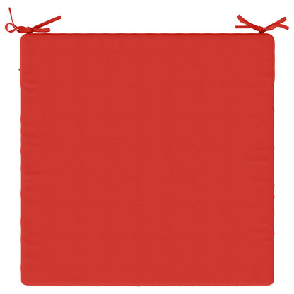 Seat Cushions SOEST 4 pcs 100% Polyester Red 80 x 80 x 5 cm