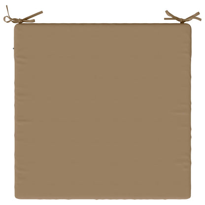 Seat Cushions SOEST 4 pcs 100% Polyester Taupe 80 x 80 x 5 cm