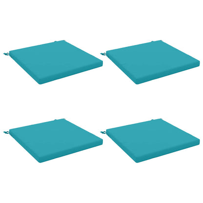 Seat Cushions SOEST 4 pcs 100% Polyester Turquoise