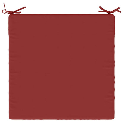 Seat Cushions SOEST 4 pcs 100% Polyester Wine Red