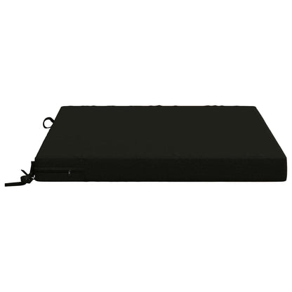 Seat Cushions SOEST 4 pcs 100% Polyester Black 80 x 80 x 7 cm