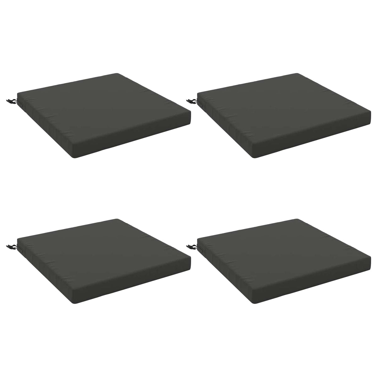 Seat Cushions SOEST 4 pcs 100% Polyester Anthracite