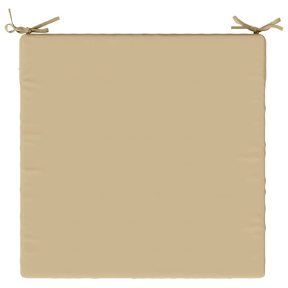 Seat Cushions SOEST 4 pcs 100% Polyester Beige 80 x 80 x 7 cm