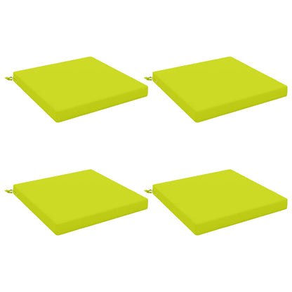 Seat Cushions SOEST 4 pcs 100% Polyester Bright Green