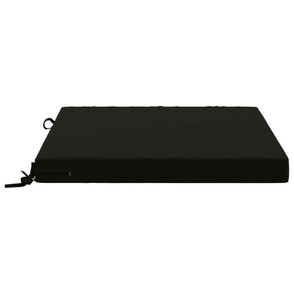 Seat Cushions SOEST 4 pcs 100% Polyester Black 80 x 80 x 7 cm