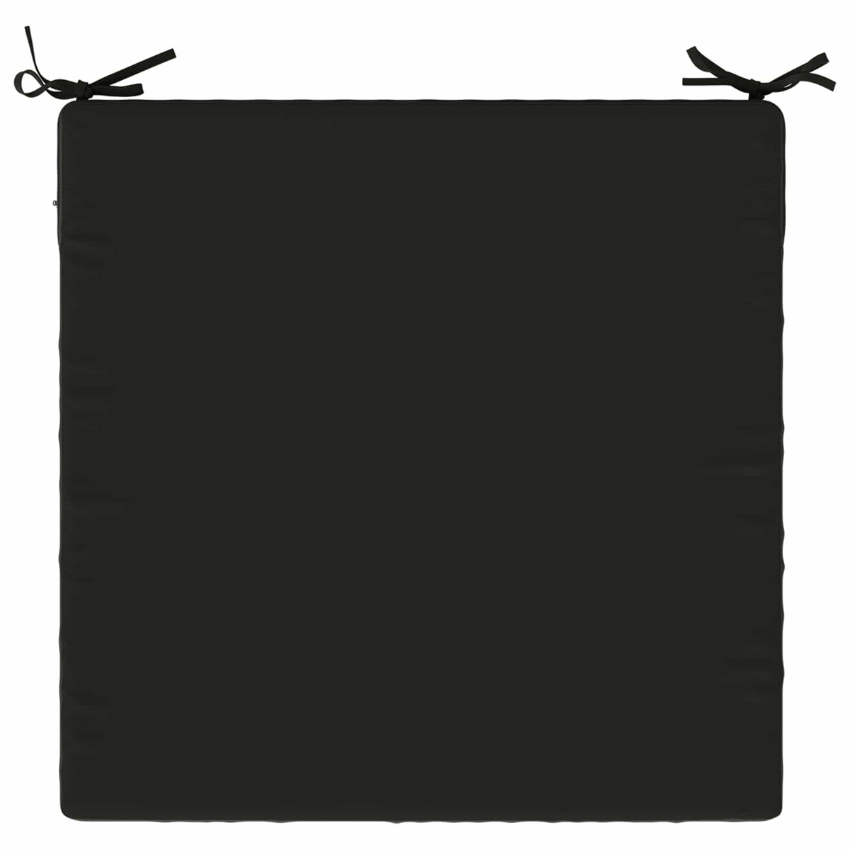 Seat Cushions SOEST 4 pcs 100% Polyester Black 80 x 80 x 7 cm