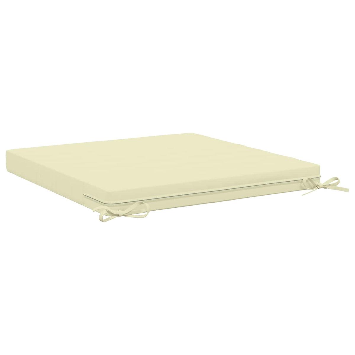 Seat Cushions SOEST 4 pcs 100% Polyester Cream 80 x 80 x 7 cm