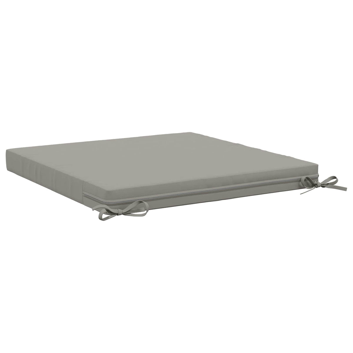 Seat Cushions SOEST 4 pcs 100% Polyester Grey 80 x 80 x 7 cm