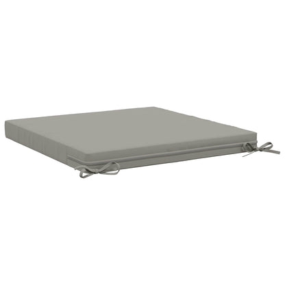Seat Cushions SOEST 4 pcs 100% Polyester Grey 80 x 80 x 7 cm
