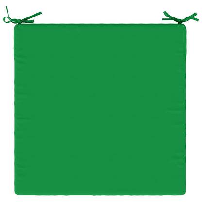Seat Cushions SOEST 4 pcs 100% Polyester Green 80 x 80 x 7 cm