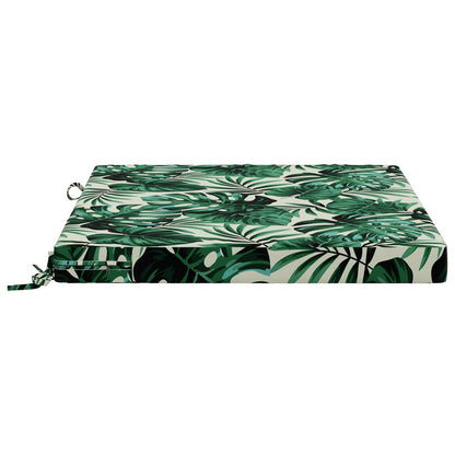 Seat Cushions SOEST 4 pcs 100% Polyester Leaf Pattern