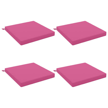 Seat Cushions SOEST 4 pcs 100% Polyester Pink 80 x 80 x 7 cm