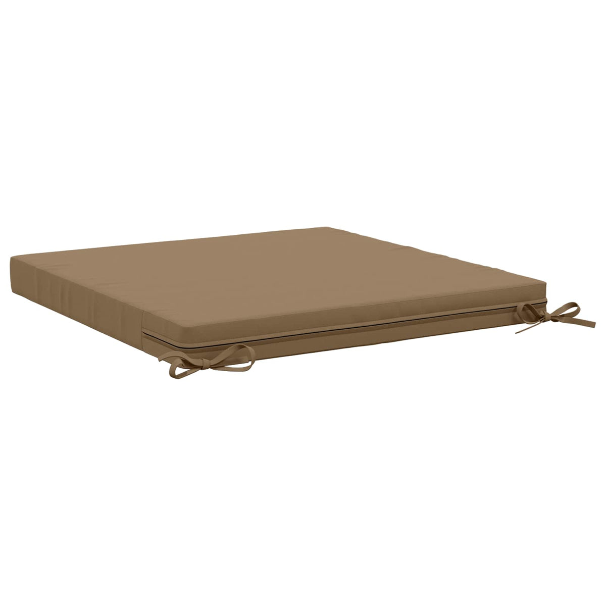 Seat Cushions SOEST 4 pcs 100% Polyester Taupe 80 x 80 x 7 cm