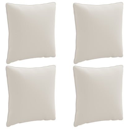 4-Piece Back Cushions PUTTEN 4 pcs 100% Polyester White