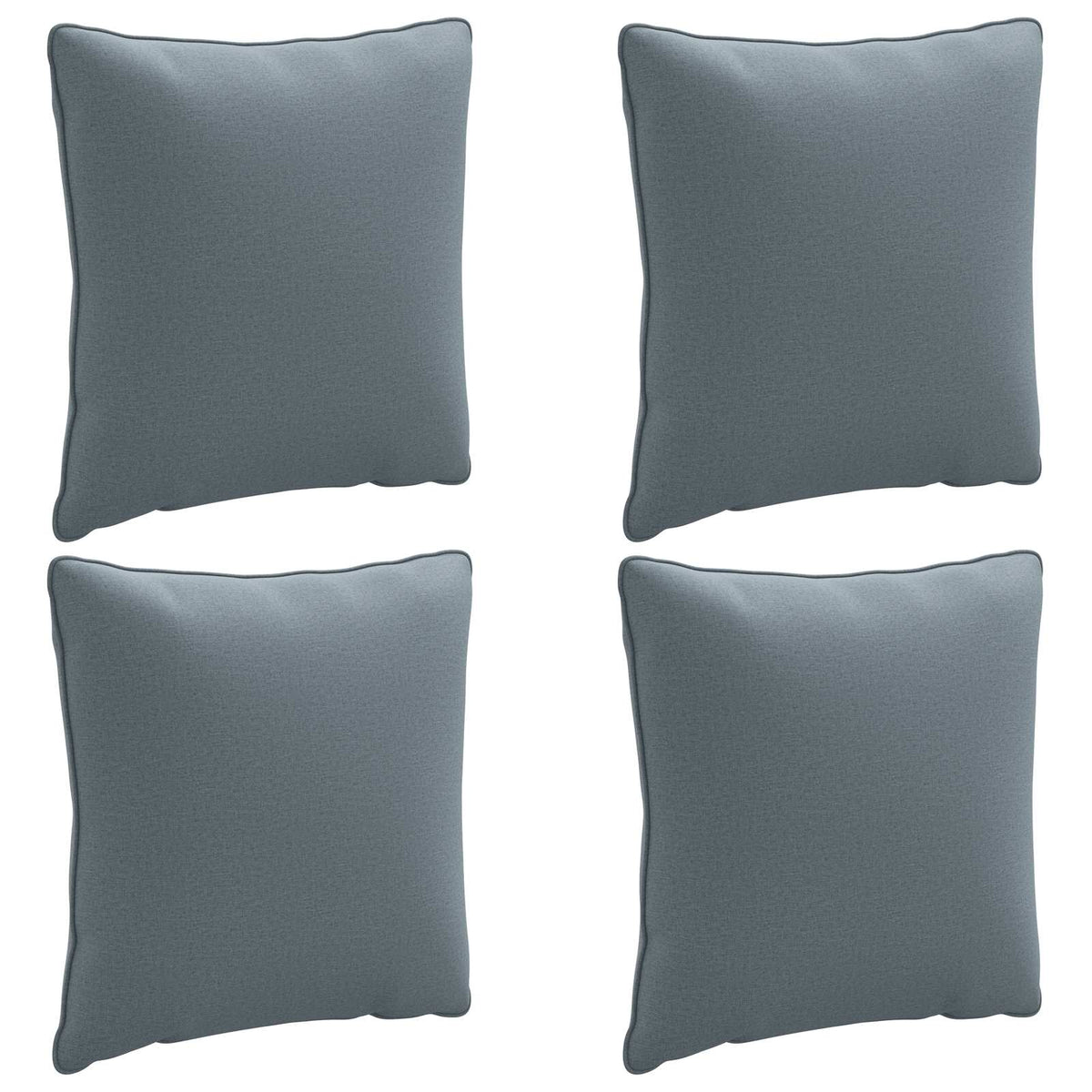 4-Piece Back Cushions PUTTEN 4 pcs 100% Polyester Blue