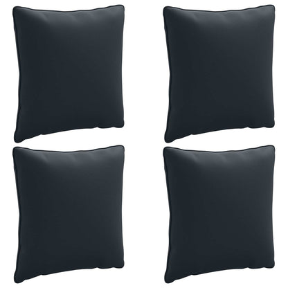 4-Piece Back Cushions PUTTEN 4 pcs 100% Polyester Dark Blue