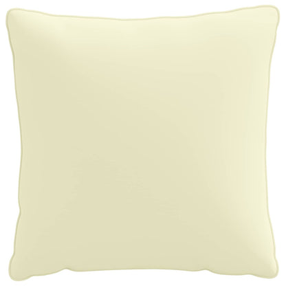 4-Piece Back Cushions PUTTEN 4 pcs 100% Polyester Cream