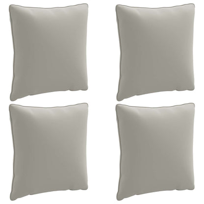4-Piece Back Cushions PUTTEN 4 pcs 100% Polyester Grey