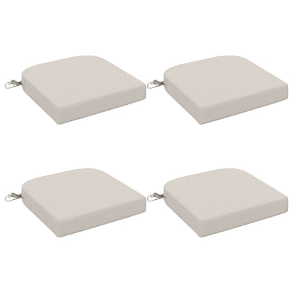 4-Piece Seat Cushions SOEST 4 pcs 100% Polyester White