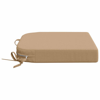 4-Piece Seat Cushions SOEST 4 pcs 100% Polyester Sand