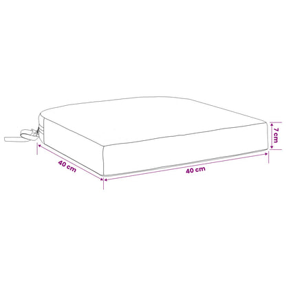 4-Piece Seat Cushions SOEST 4 pcs 100% Polyester Sand