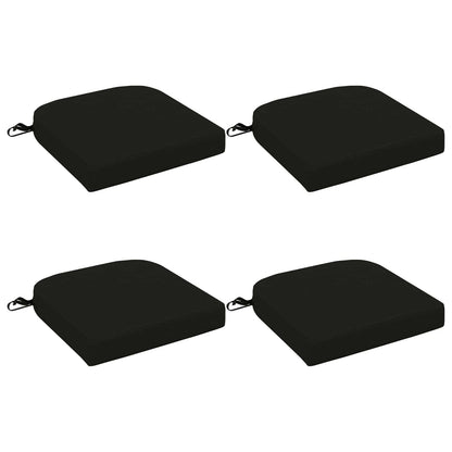 4-Piece Seat Cushions SOEST 4 pcs 100% Polyester Black