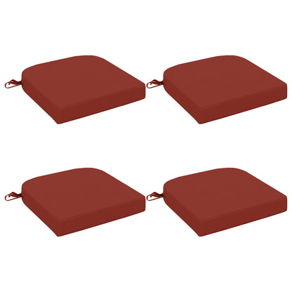 4-Piece Seat Cushions SOEST 4 pcs 100% Polyester Red