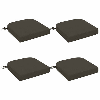 4-Piece Seat Cushions SOEST 4 pcs 100% Polyester Anthracite