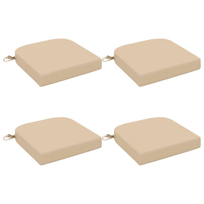 4-Piece Seat Cushions SOEST 4 pcs 100% Polyester Cream