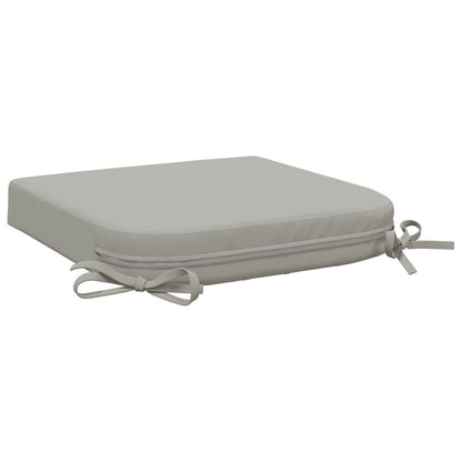4-Piece Seat Cushions SOEST 4 pcs 100% Polyester Grey