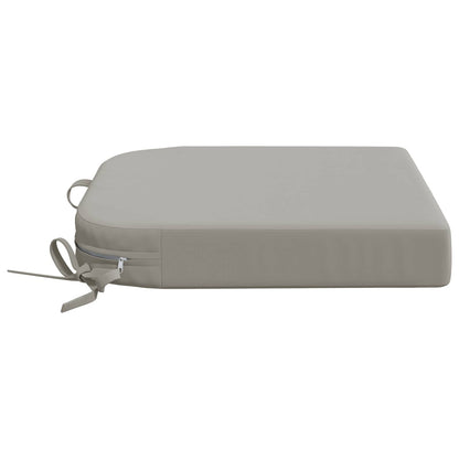 4-Piece Seat Cushions SOEST 4 pcs 100% Polyester Grey