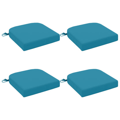 4-Piece Seat Cushions SOEST 4 pcs 100% Polyester Light Blue