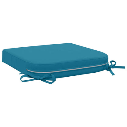 4-Piece Seat Cushions SOEST 4 pcs 100% Polyester Light Blue