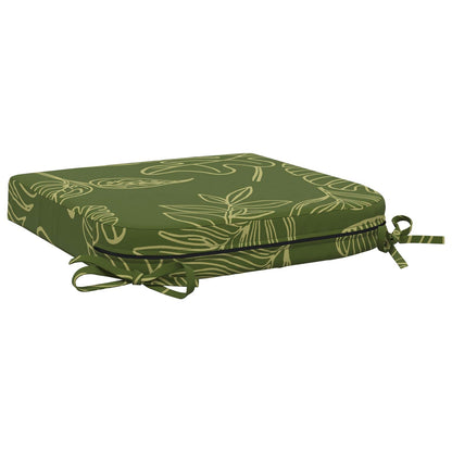 4-Piece Seat Cushions SOEST 4 pcs 100% Polyester Leaf Design