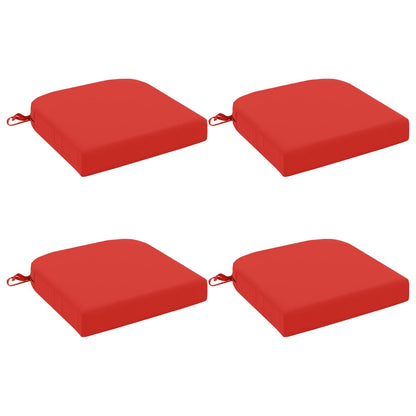 4-Piece Seat Cushions SOEST 4 pcs 100% Polyester Red