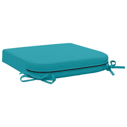 4-Piece Seat Cushions SOEST 4 pcs 100% Polyester Turquoise